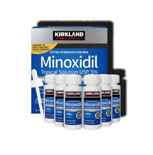 CAJA DE MINOXIDIL KIRKLAND 5% + GOTERO